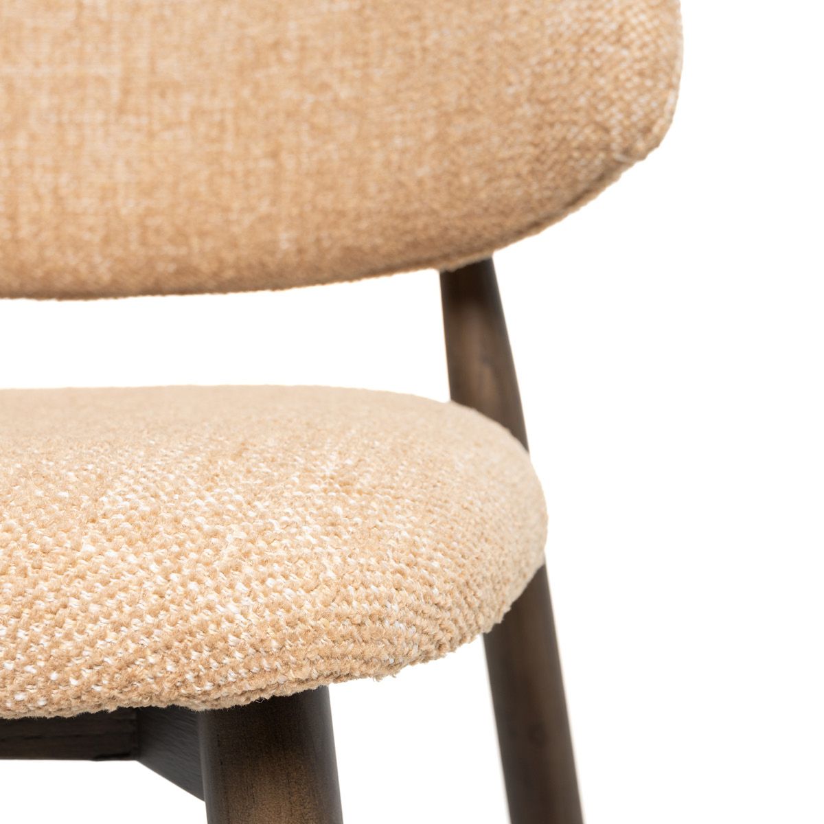 Malmø barstol heltre røkt eik (stoff Lola sennep)