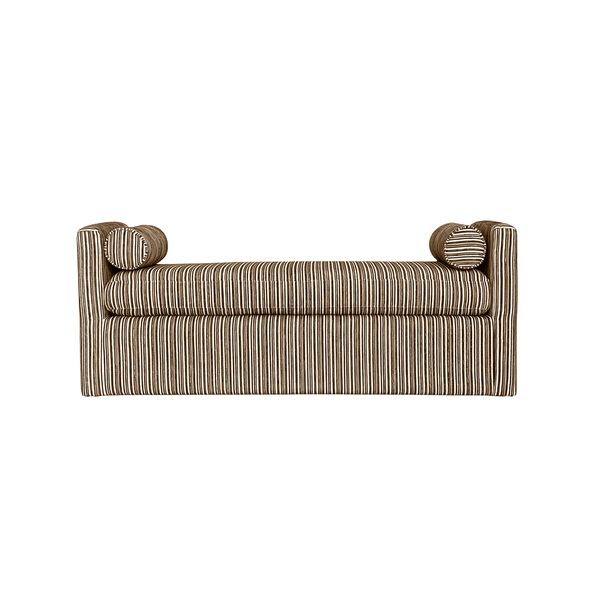 Hovedbilde Marlow sittebenk (150x55x60) Guitar krem/brun stripet