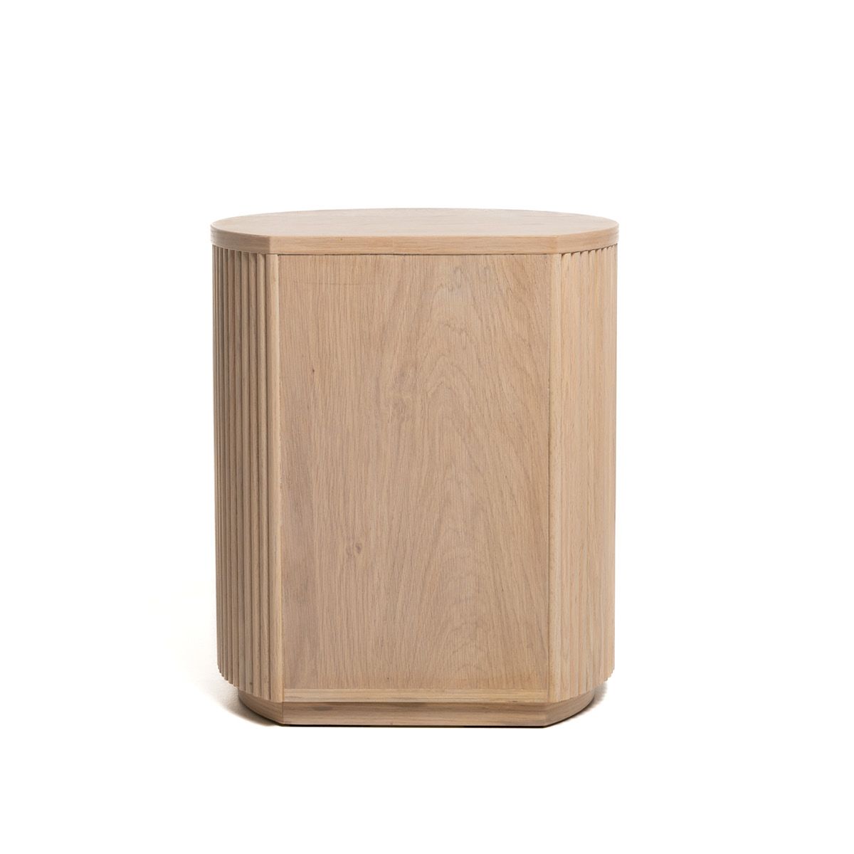 Noor nattbord/sidebord hvitvasket eik