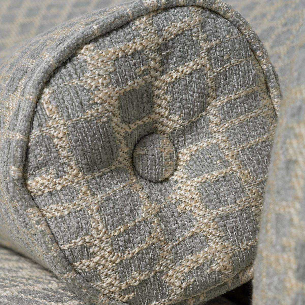 Nouvelle sofa (250x90) Curious 01 lys blå/krem - avtagbare frynser