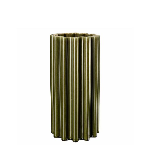 Hovedbilde Edd vase keramikk grønn (17x35)