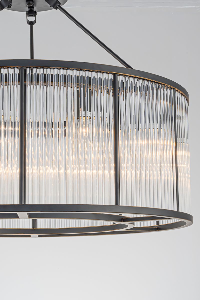 Céleste Chandelier (ø80) metall / klart glass