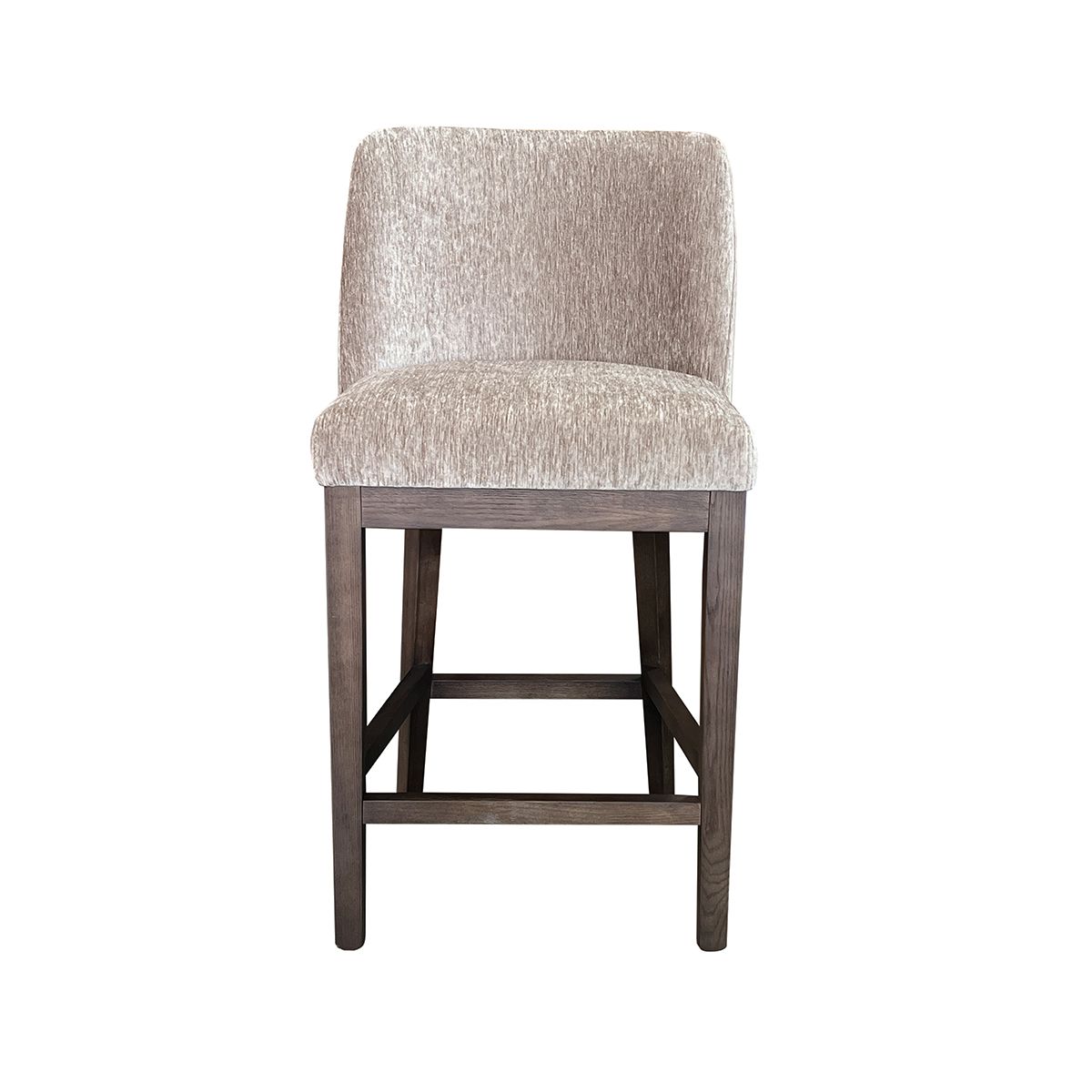 Hedda barstol (Boston lys brun) røkt eik ramme og ben