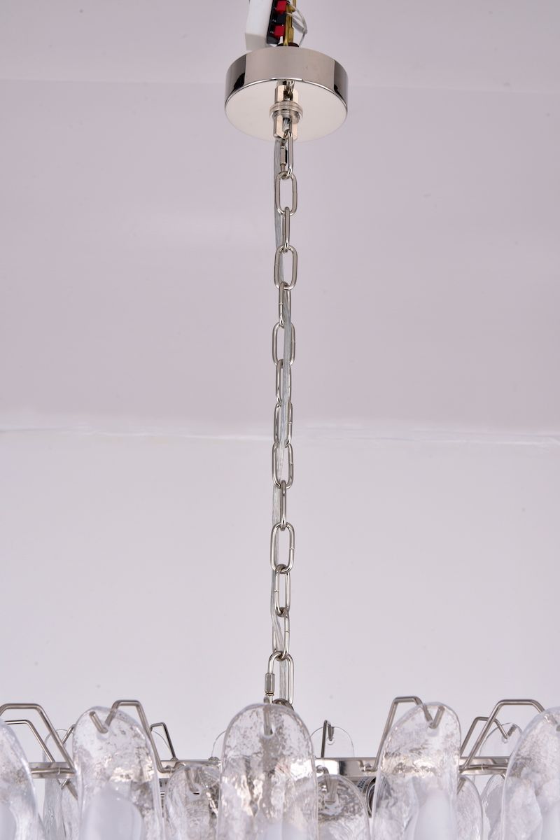 Fleur Chandelier  (66x75) hvit / krom