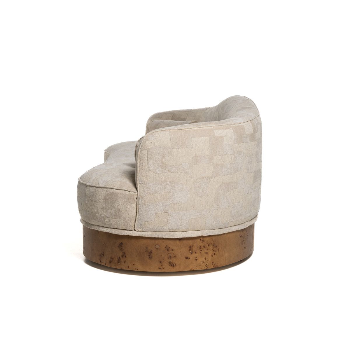 Nouvelle sofa (250x90) Jacquard beige - avtagbare frynser