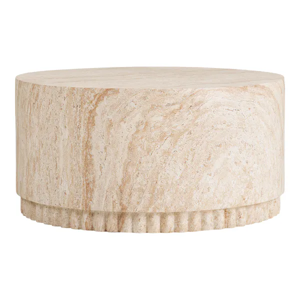 Hovedbilde Bonn sofabord (ø75 h37) fiberclay natural - inne/ute
