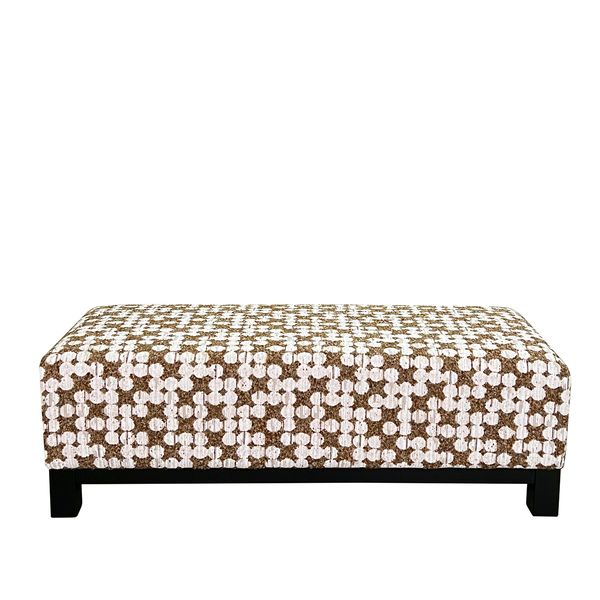 Hovedbilde Auckland puff (Dachs brun/krem mønstret)