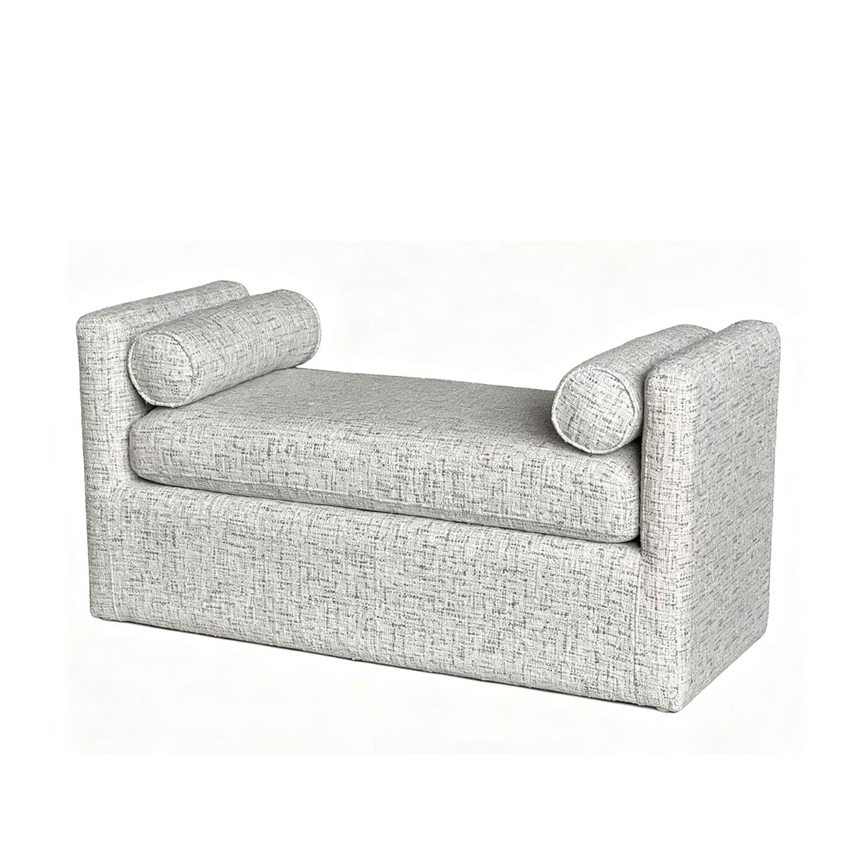 Marlow sittebenk (120x55x60) Harmel krem/gråblå melert 
