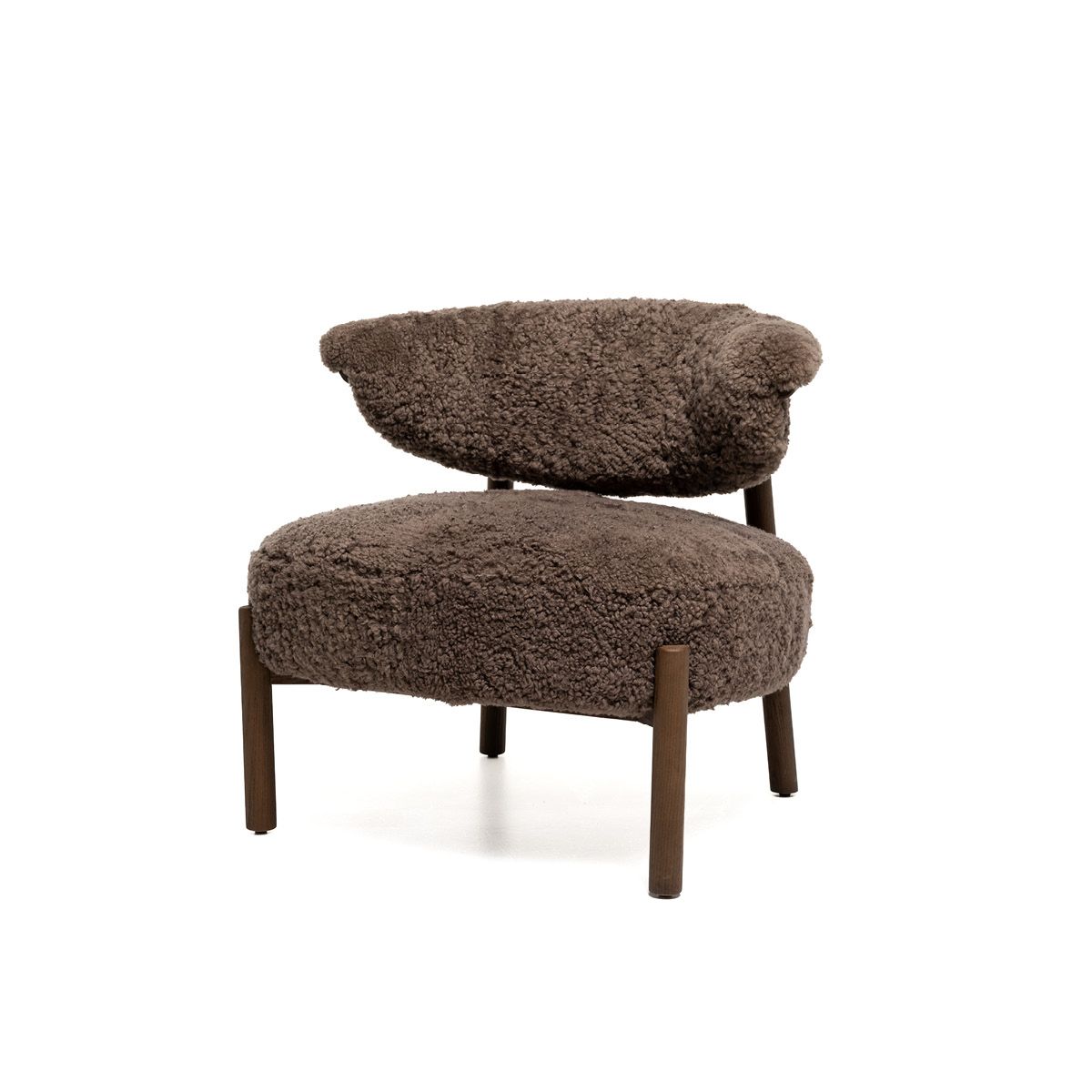 Lodge lenestol (77x69x75) saueskinn mushroom