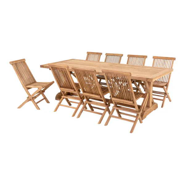 Hovedbilde Volos spisegruppe (teak) natur