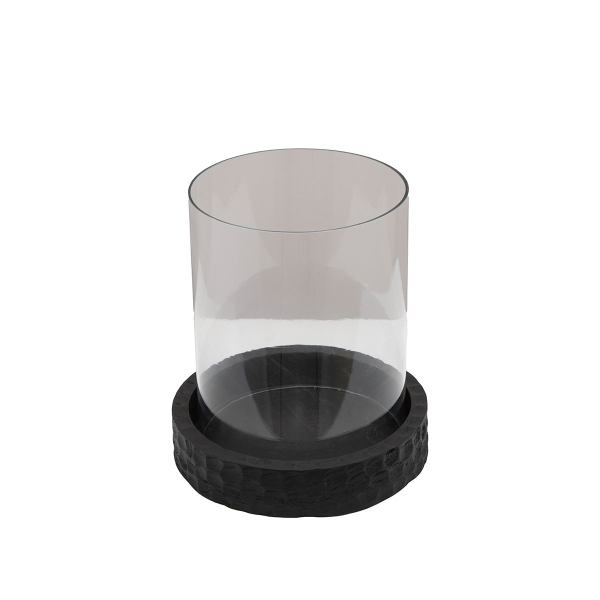 Halvor Bakke Pret lyslykt (19x22) glass/sort tre