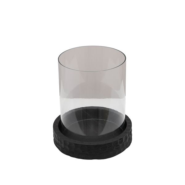 Hovedbilde Halvor Bakke Pret lyslykt (19x22) glass/sort tre