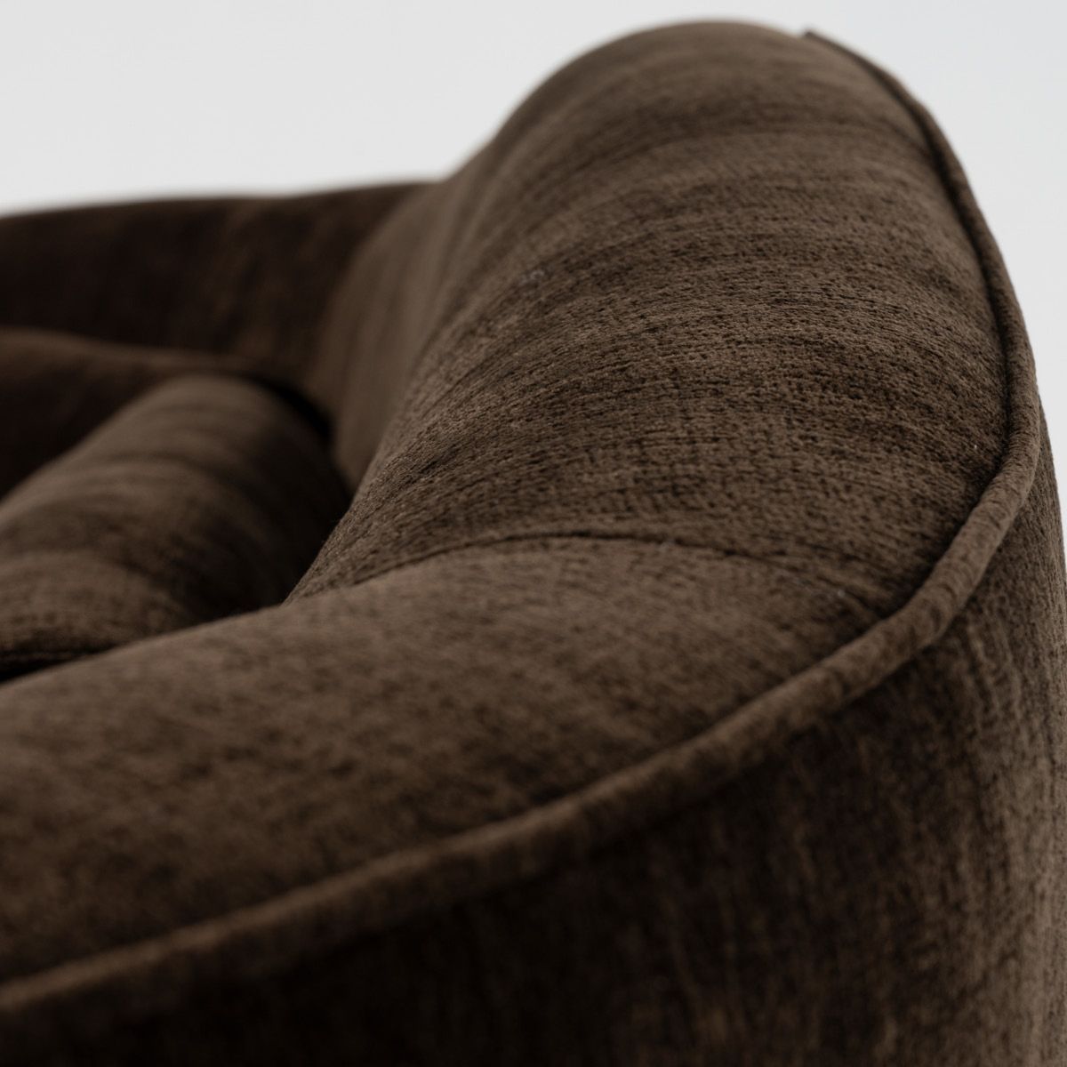 Nouvelle sofa (250x90) Randy 12 mørk brun - avtagbare frynser