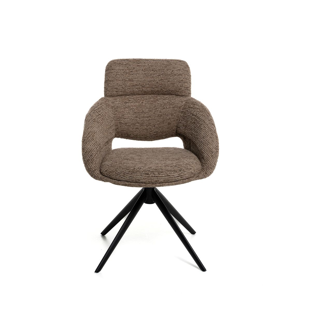 Diego spisestol med sving og vipp (Eyelash lys brun)