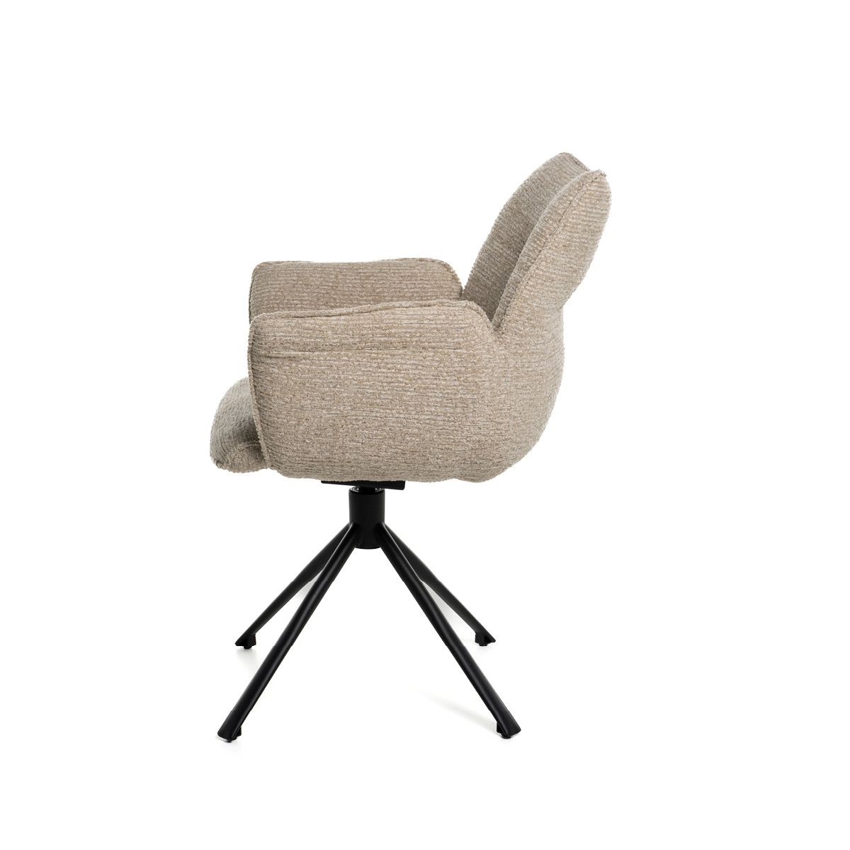 Marco spisestol med sving og vipp (Eyelash beige)