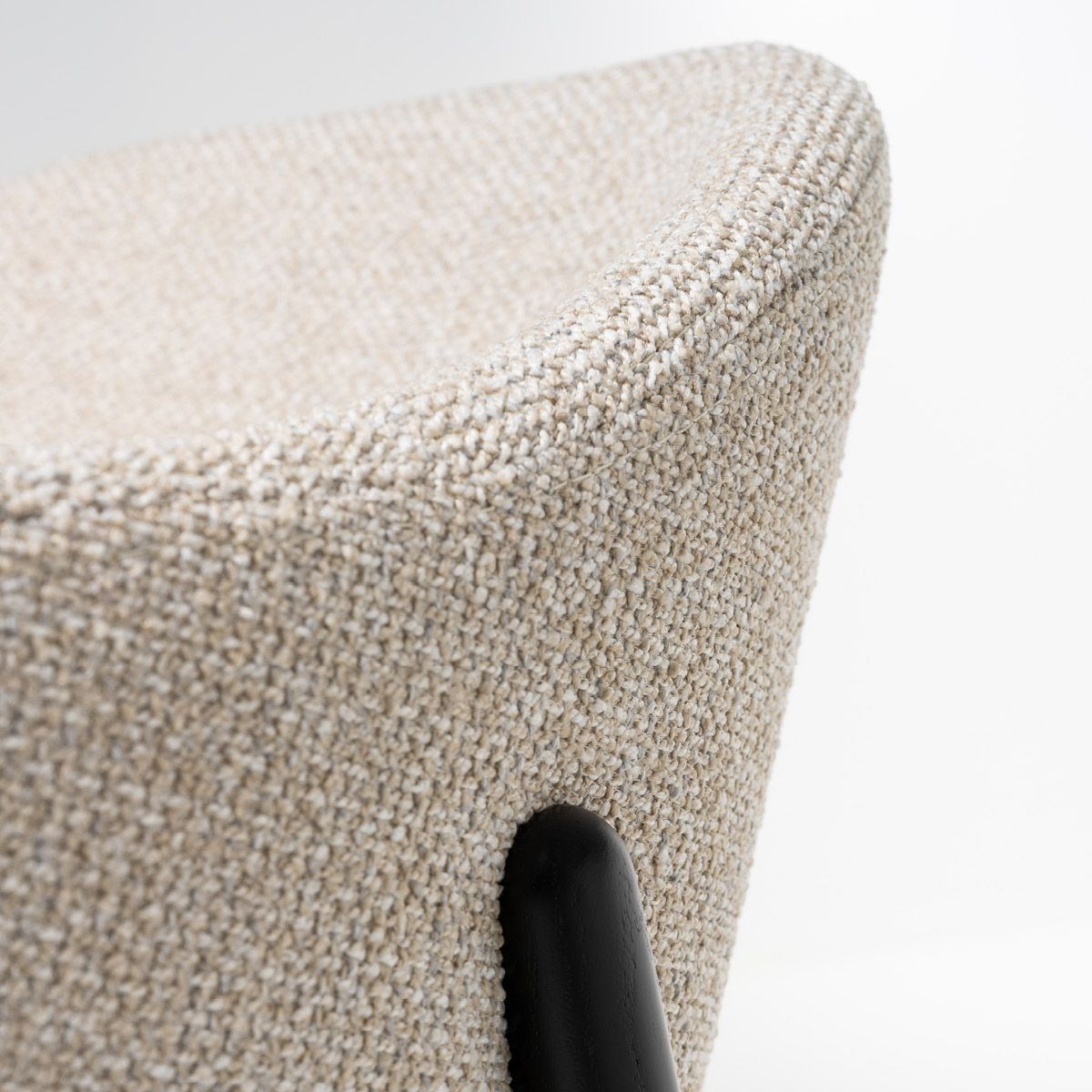 Linde spisestol (Sunset beige melert) sort eik ben
