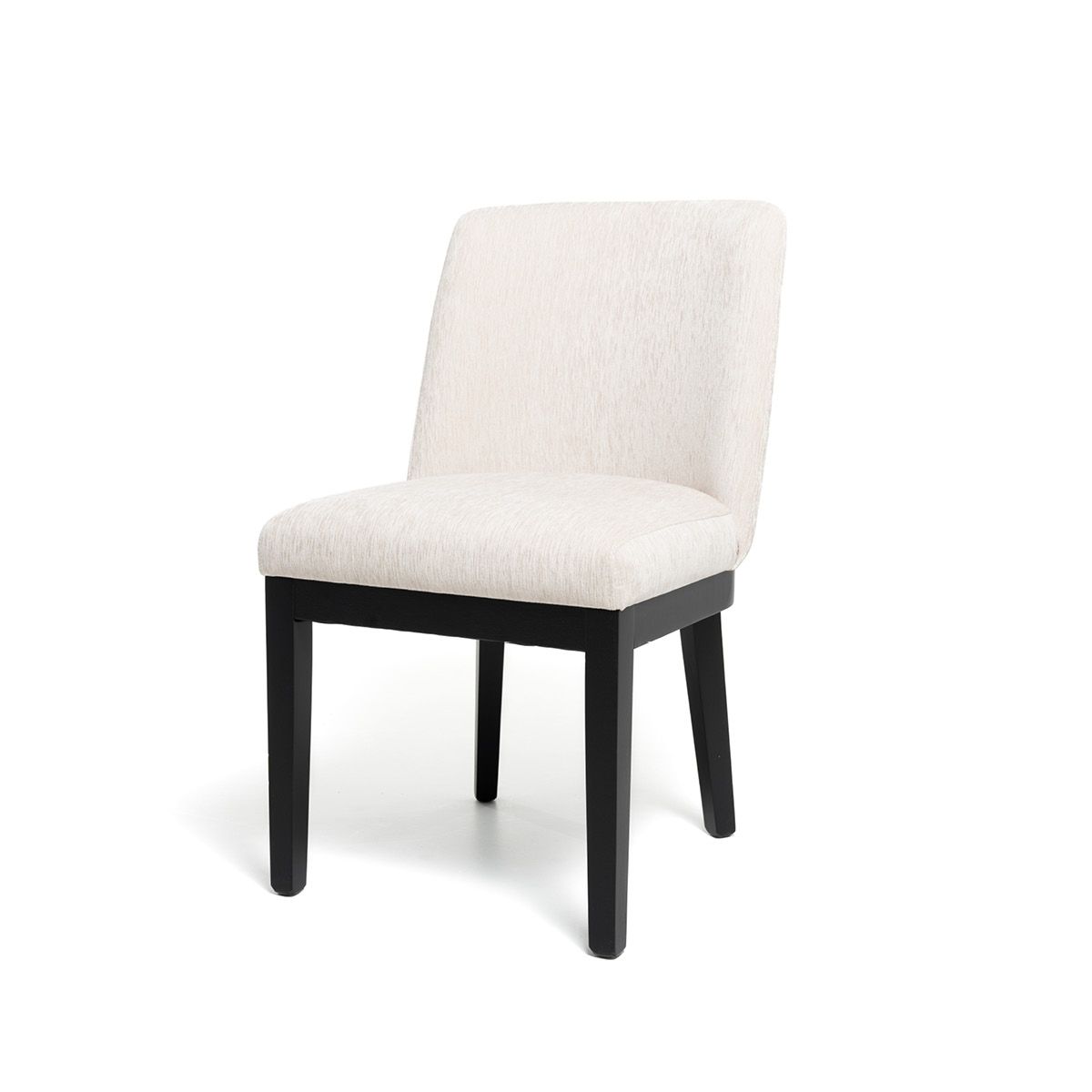 Hedda spisestol (Boston cream) Sort eike ramme og ben