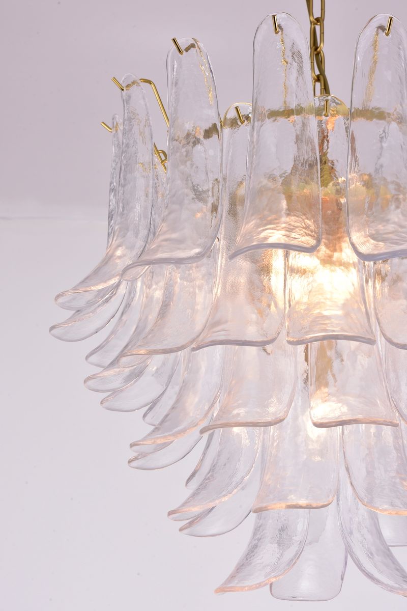 Fleur Chandelier  (55x60) klar / gull